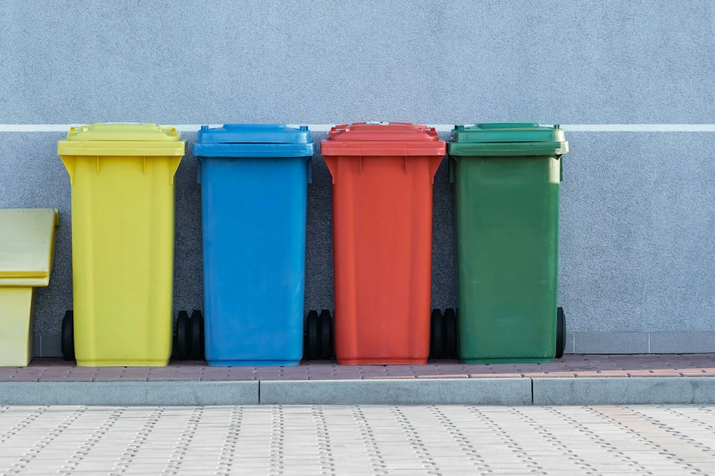 Organized waste and materials collection area